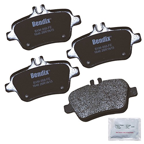 Image of Bendix Priority1 CFM1646 Rear Brake Pads for select QX30, A180, A200, A250, A250, B180, B250, B250e, CLA180, CLA200, CLA250, E300, GLA180, GLA200, GLA250, SLC180, SLC200, SLC300, SLK200, 250, 300, 350