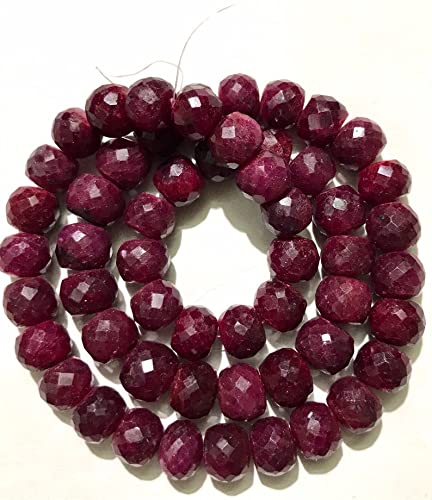 Perles en rubis véritable pour concevoir des bracelets et parures sur mesure