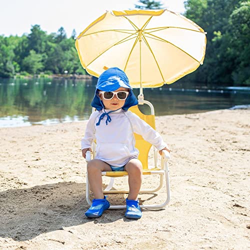 i play. Baby Flap Sun Protection Swim Hat, Royal Blue, 9-18 Months3