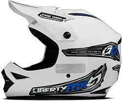 CAPACETE OFF ROAD PRO TORK LIBERTY MX PRO BRANCO TAM. 58
