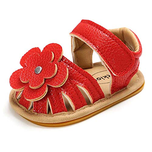 Sawimlgy Infant Baby Girl Boy Sandals Premium Princess Flats Summer Outdoor Beach Athletic Shoes Breathable Soft Anti Slip Rubber Sole Newbron Toddler Prewalker First Walking Shoes