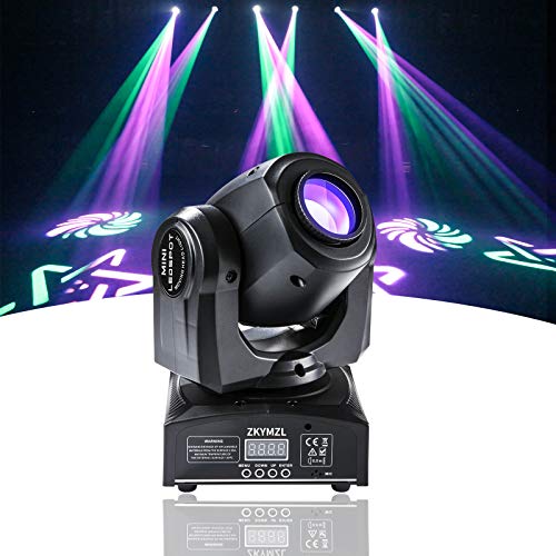 ZKYMZL Lumières de tête de mouvement 8 lumières LED GOBO Rainbow DJ Lights Disco Lights 15...