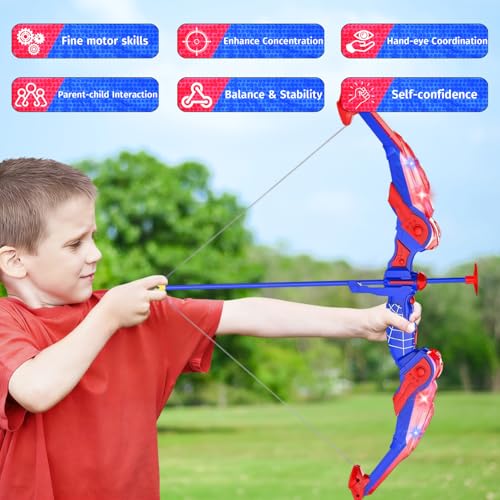 Arco y flecha para niños de 4 a 9 años con luces LED SHAREMI 3