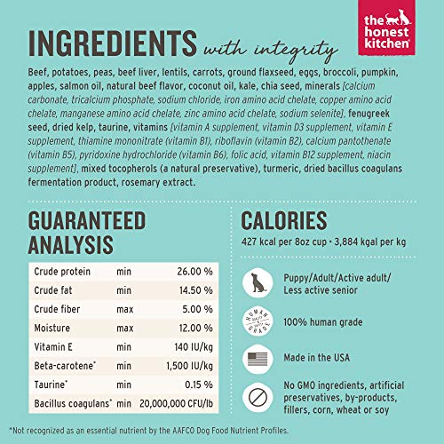 The Honest Kitchen 8.55089E+11 Whole Food Clusters Grain Free Beef Dry Dog Food thumb #2
