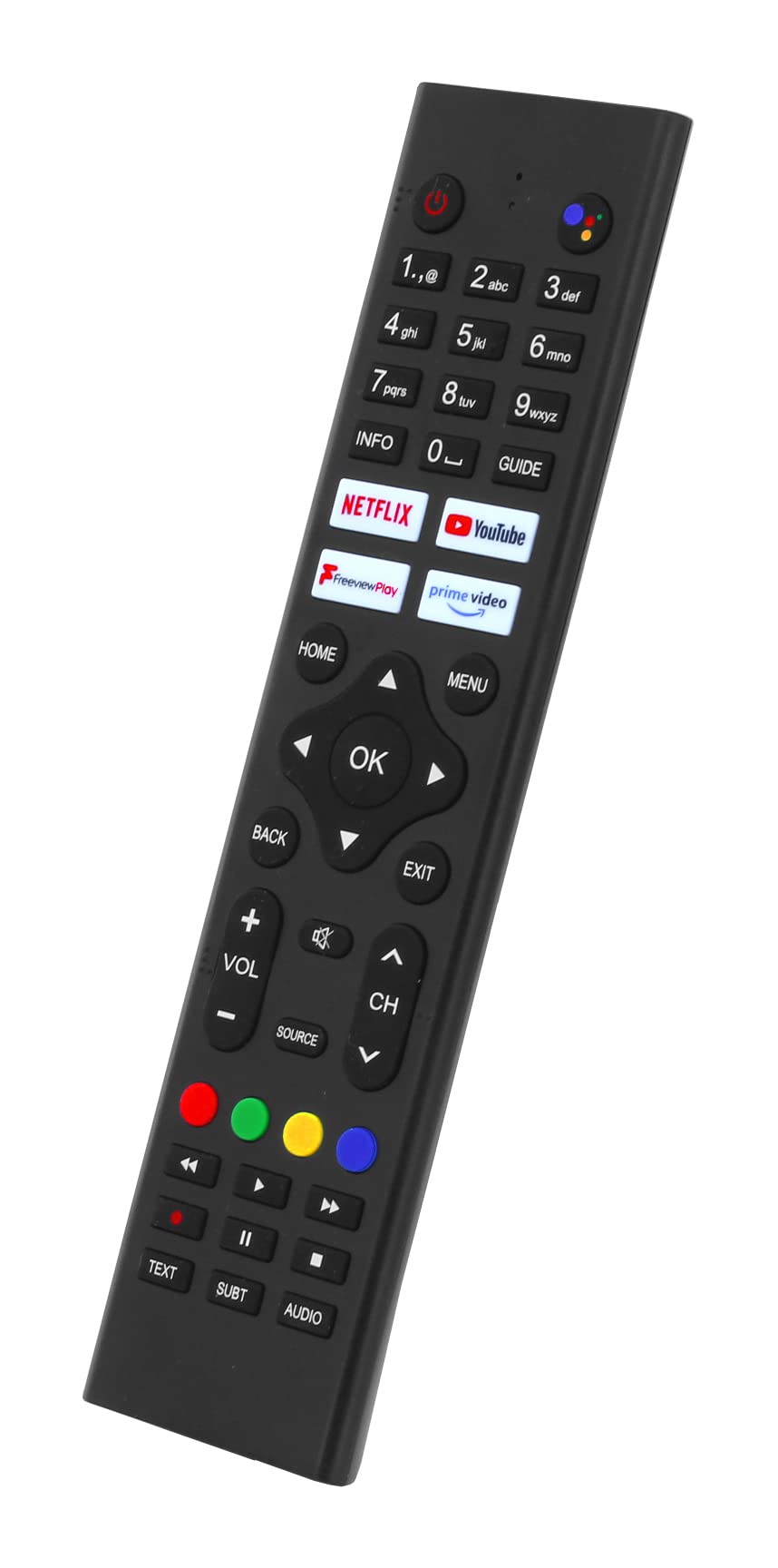 Original L32AHE19 Remote Control compatible for Logik Smart HD Ready LED TV's for Google Assistant, Black - Image 2