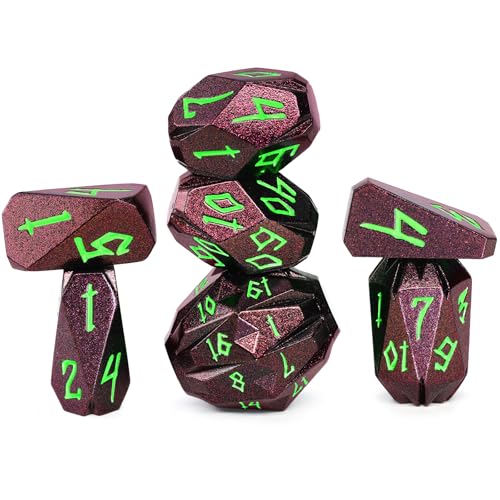 FONVGOGO Metal DND Dice Set for Dungeons and Dragon Gift RPG DND Campaign