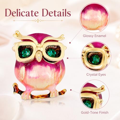 Image of Animal Brooch for Women Zirconia Rhinestone Abalone Shell Animal Lapel Pin Christmas Birthday Holiday Gift for Wife Mother Girlfriend Daughter