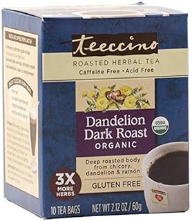 Organic Dandelion Dark Roast Tee-Bags, 10 Count