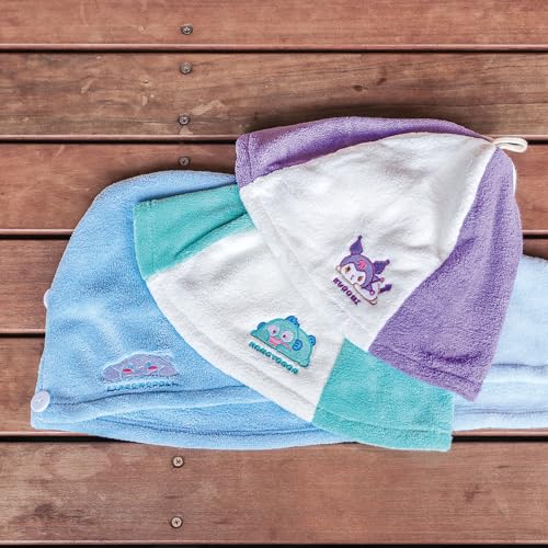 スケーター(Skater) 吸水速乾 サウナハット 頭囲64cm ヘアドライタオル クロミ ふにゅまる サンリオ BSHT1-A 11枚目