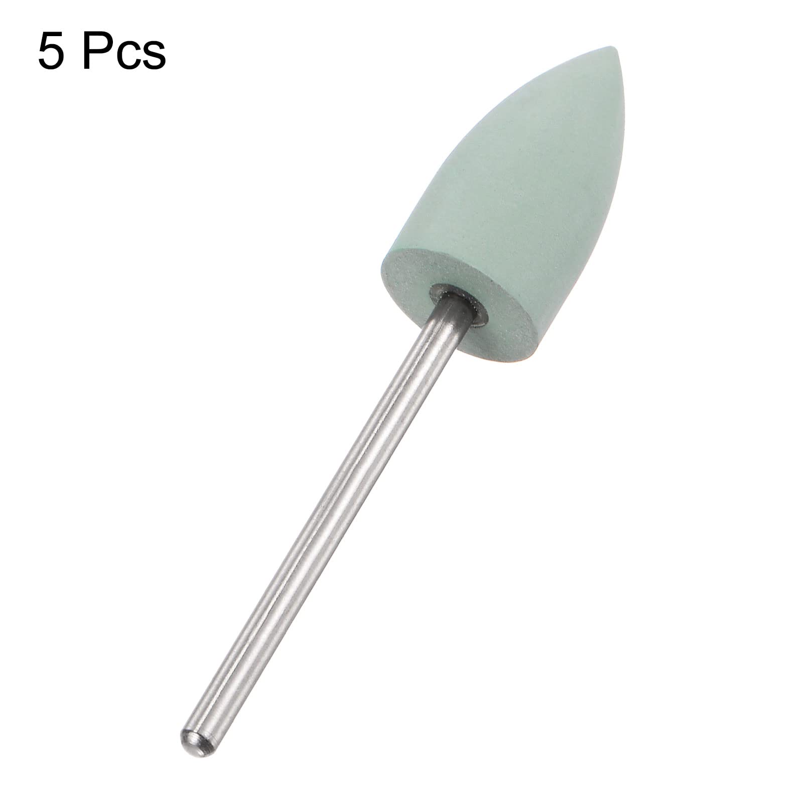Meules De Polissage En Caoutchouc Silicone - 10 Pièces, Grain 800, Forme Conique, Pour Outil Rotatif (tige 2,35 Mm)