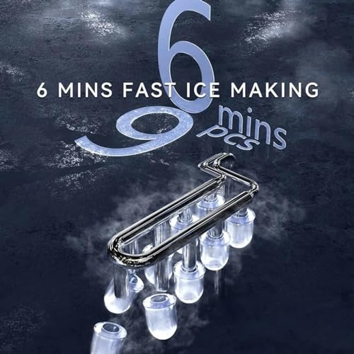 Fabricadora de hielo portátil para encimera miniatura 6