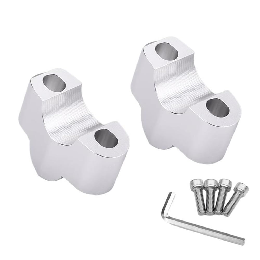 Kit adaptateur guidon Haojue DN150 NK150S DL150 rehausseur de 25 mm argenté pour moto