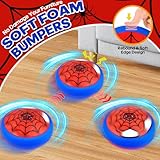 Spider Hover Football Gifts for 3-8 Year Old Boys,LED Football Toys for 4 5 6 7 8 Year Old Kids,Air Power Indoor Foam Football Games,Xmas Birthday Gifts for 3-12 Year Old Boys Girls - Image 3