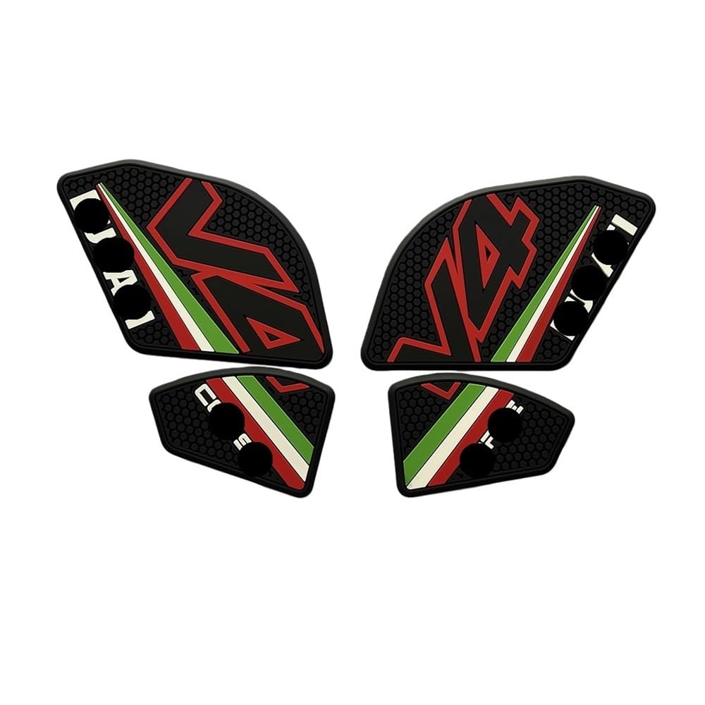 Gas Fuel Tank Pad Knee Traction for Panigale V4 S for st&reet fi&ghter V4S 2018-2022 Rubber Fuel Tank Anti Slip Protection Pad