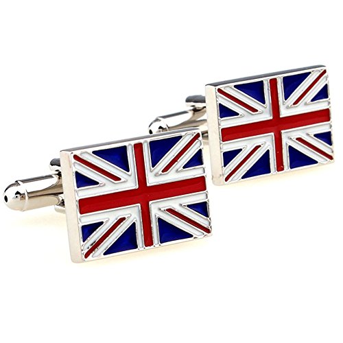 Badmenhome Men's Uk Cufflinks Union Jack Flag Cufflinks British Flag Cufflinks #TOP24