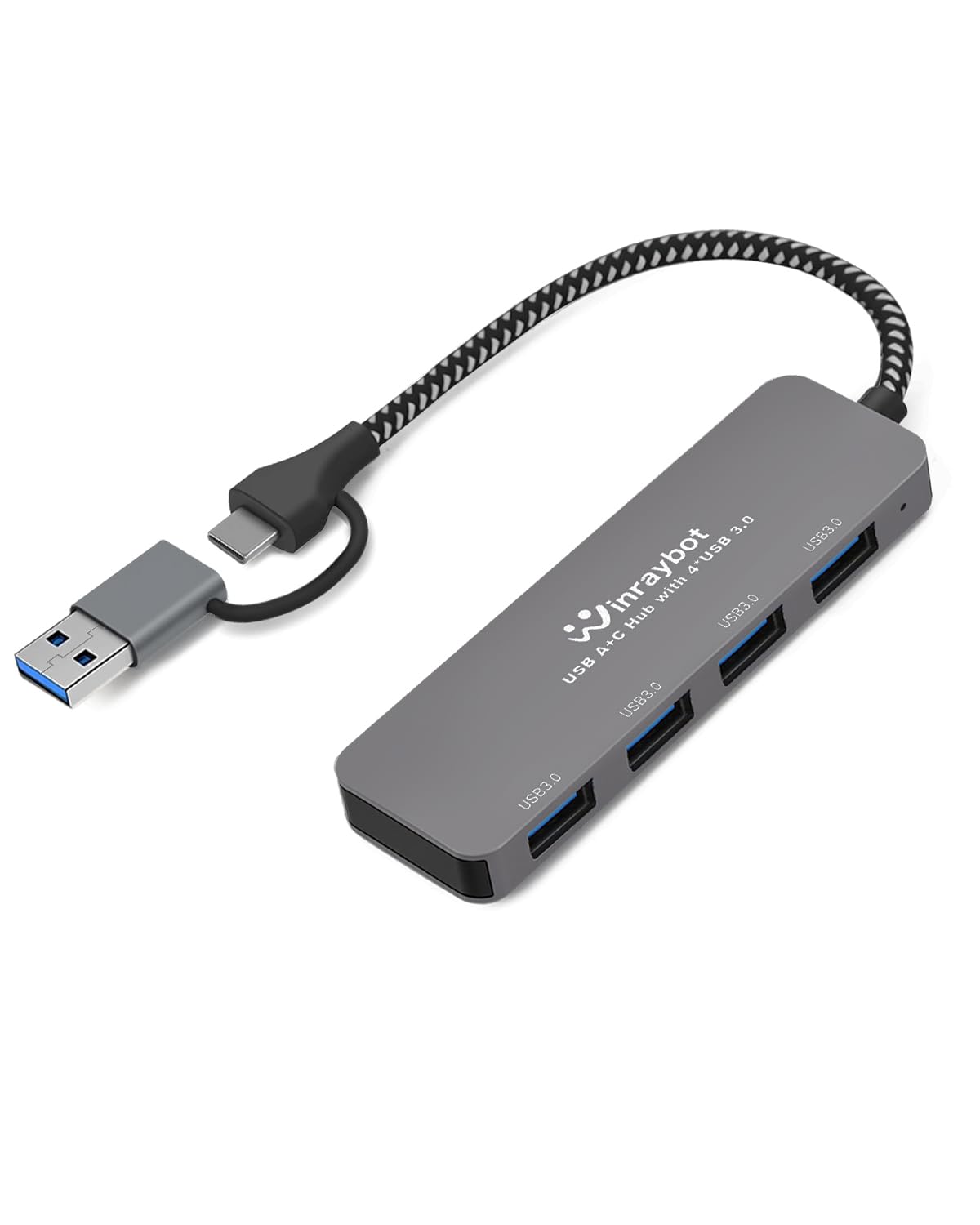 USB Hub 4 Port USB 3 0 Splitter USB Port Hub Extender USB C Hub 1 in 4