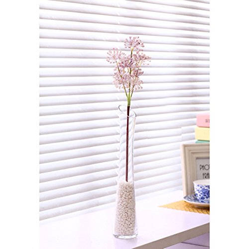 WINOMO – Conjunto de flores artificiais para decoração de jardim (roxo claro)