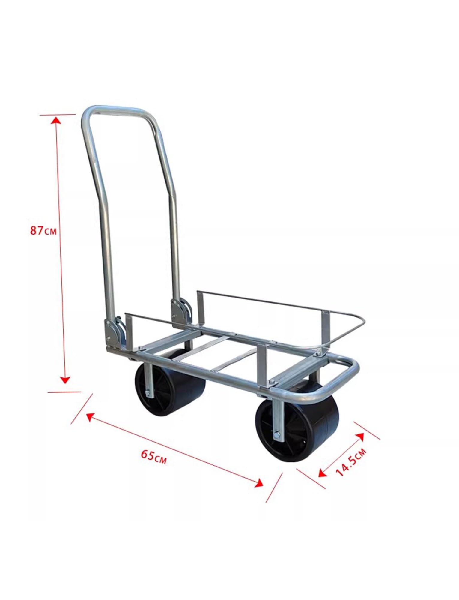Carrello pieghevole a mano, carrello portatile leggero e compatto per bagagli, carrello salvaspazio