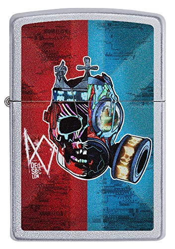 Image of Zippo Watch Dog Legion Satin Chrome Pocket Lighter