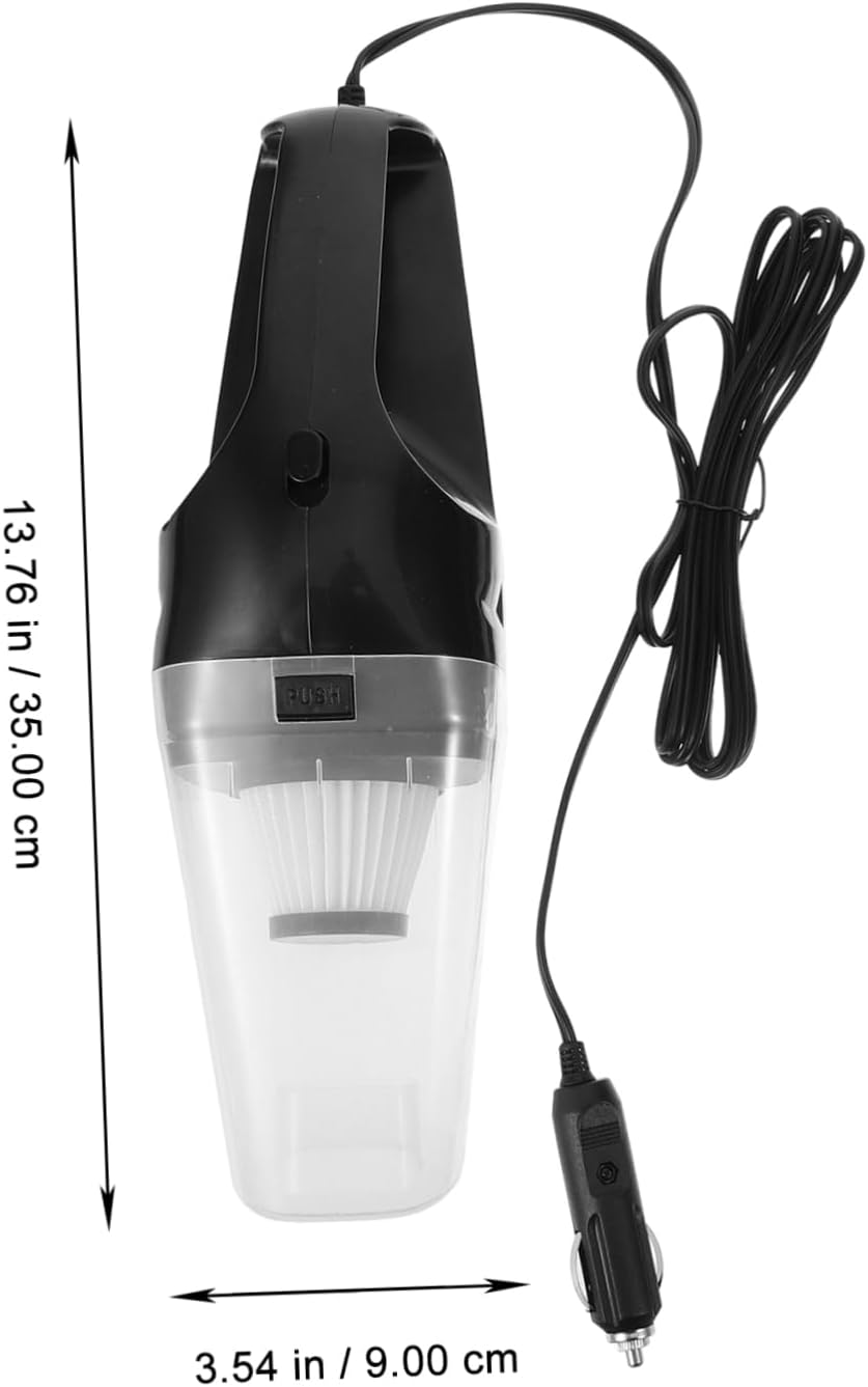 Cabilock 12v Car Vacuum Cleaner Portable Collector Brush 120w Black Super Efficient