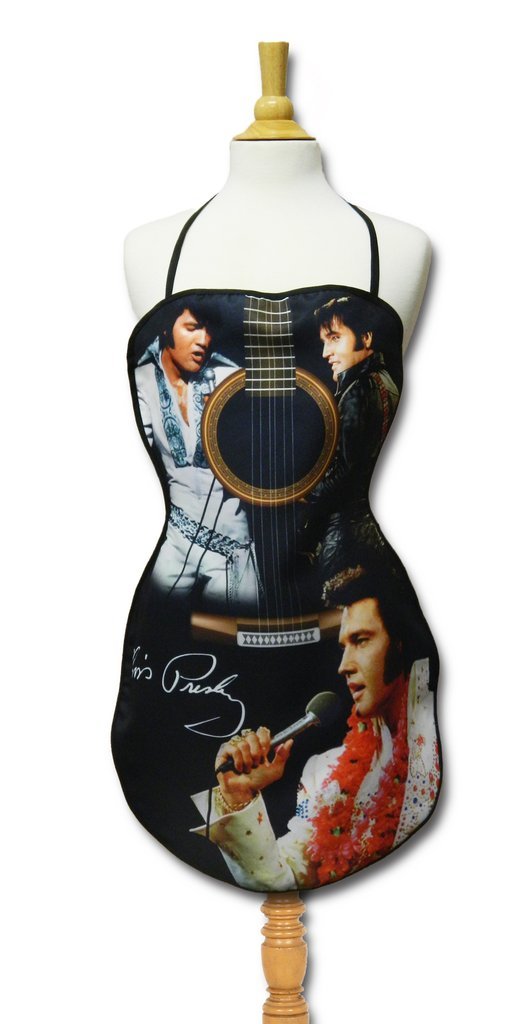 Midsouth Products Multicoloured Elvis Aprons, Multicolored, 28In High By 21In Wide Plus Neck Strap And Strings