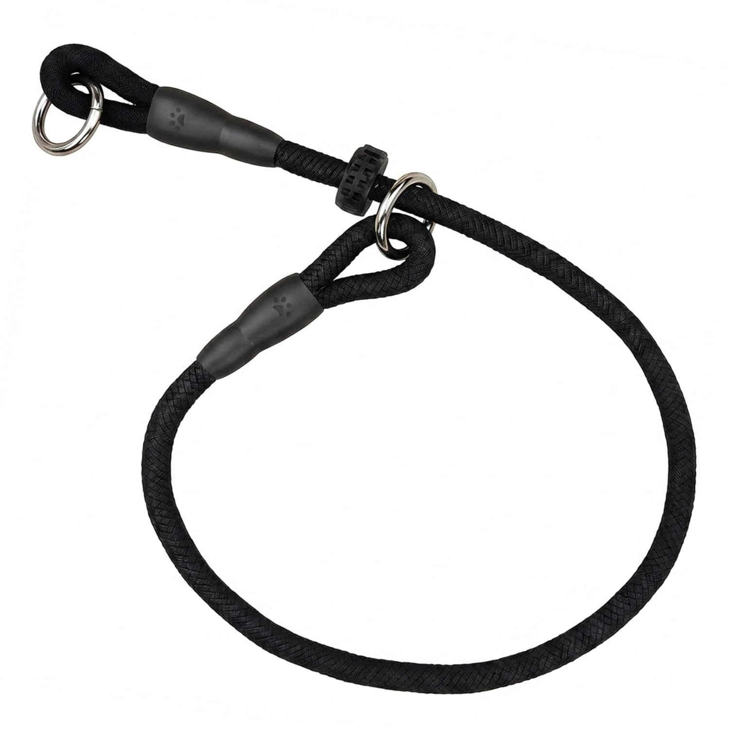55 cm Slip Collar for Dogs Training, Dog Slip Collar Premium Nylon Rope Adjustable Dog Choker Collar with Leash for Obedience Walking Pet Control