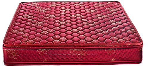 Image of 6 inch Double Size Spring Mattress (Red and Gold, 72 x 48 x 6)