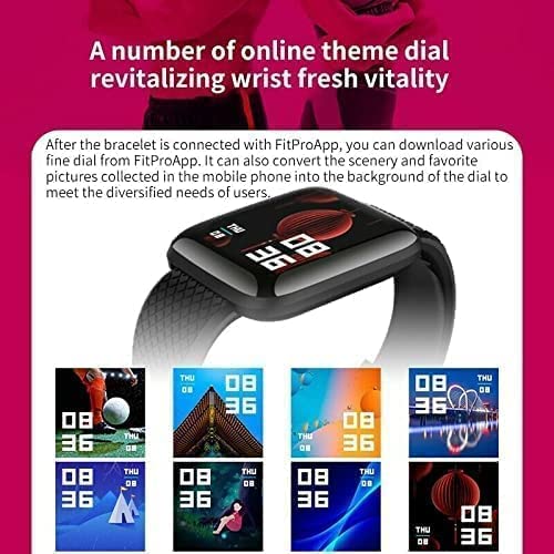 Screenshot showing various customizable watch faces and the option to use personal photos