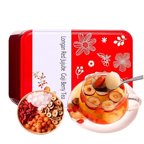 Guiyuan red jujube Lycium barbarum tea 4.58oz combination of flower and tea fruit tea in bags five treasures tea drink 桂圆红枣枸杞茶 130g