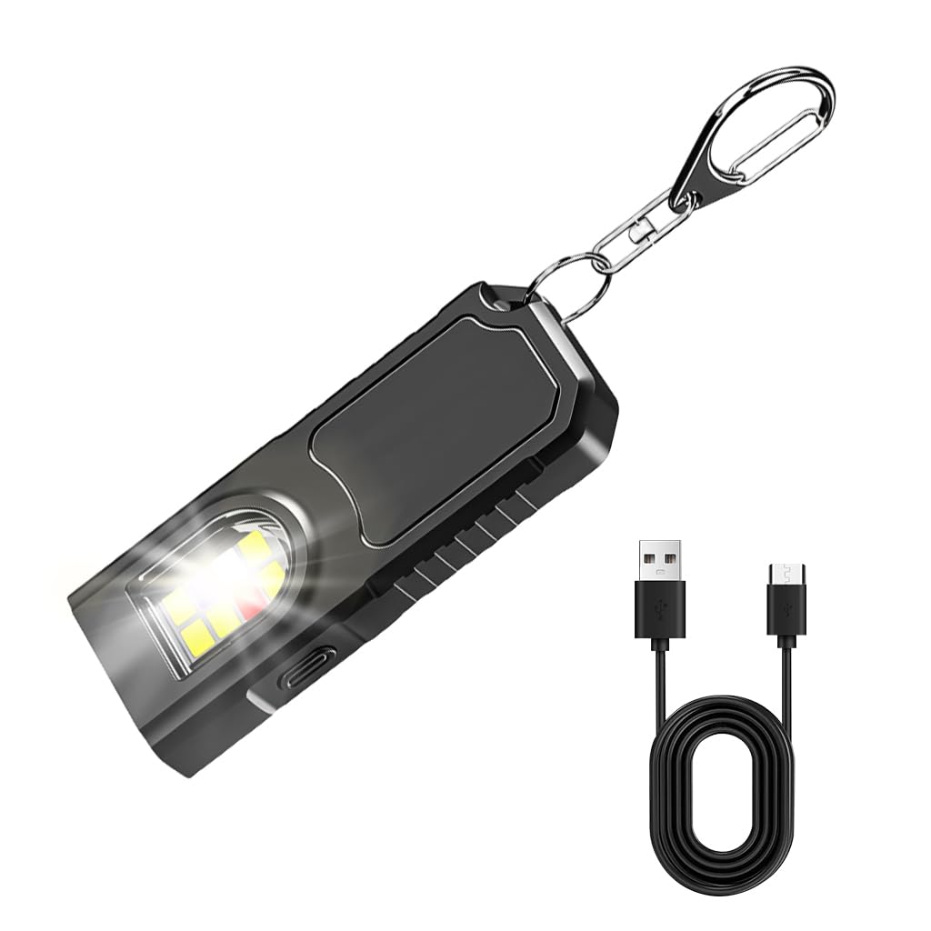 serplex Serplex® Keychain Flashlight Compact Pocket Light with Clip, Ultra Bright Led Illumination for Walking,EDC Hiking, Travel, Survival, Outdoor Adventures, Fishing, Portable and Convenient-picture-47