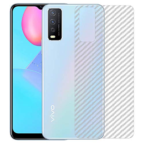 Image of Compatible with Vivo Y12S Back Screen Protective Film Carbon Fiber Skin Transparent Screen Guard Sticker