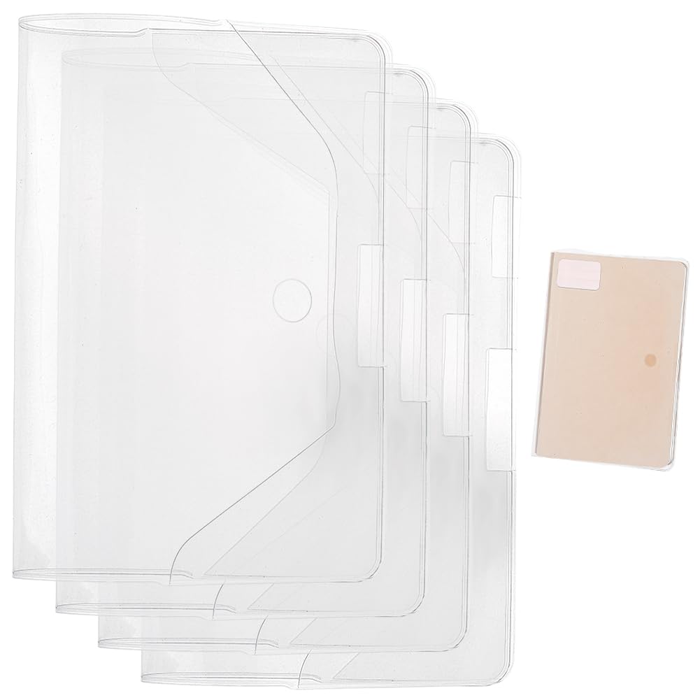 SUPERFINDINGS PVC Book Cover Protector 20x29.4 cm Planner Cover Protector Clear Plastic Book Cover Transparent Waterproof Plastic Books Sleeve Clear Cover for Weekly Accessories