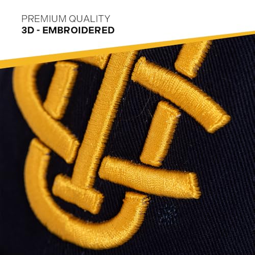 Gorra deportiva bordada ajustable azul miniatura 3