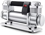 Luftkompressor, Auto Luftpumpe Kompressoren Luftkompressor-Reifen-Inflator Portable 12V Doppelzylinder 580W Hochleistungs-Hochleistungs-Hochdruck-Auto-Luftpumpe for Auto-Fahrrad-Motorradkugel und -sch