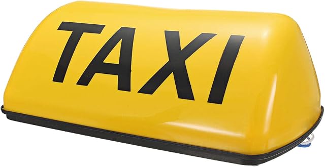 Semoic 12V Waterproof Top Sign Magnetic Meter Cab Lamp Light LED TAXI Signal Lamp - Yellow
