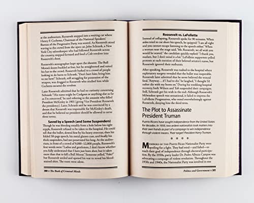 Book of Criminal Minds: Forgeries, Robberies, Heists, Crimes of Passion, Murders, Money Laundering, Con Artistry, and More