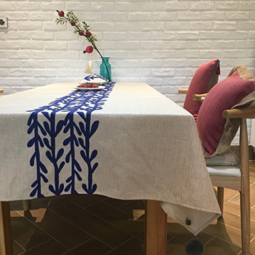 MU Mesa de Comedor de Estilo Europeo con Mantel de Mesa de Estilo Mantel Mesa de Mantel de Mantel Creativo Restaurante de cafetería Mantel de Tela Mantelería de Bordado de decoración