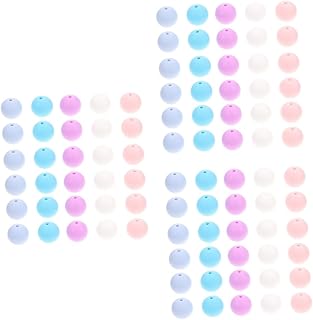 TOYANDONA 300 Peças Contas De Silicone Brinquedo Infantil Contas Redondas Pulseiras Contas Acessórios De Enfermagem Brinquedos De Silicone Pulseira Contas Contas Coloridas Chupeta