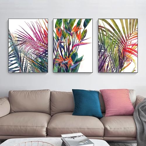 Affiches d'art mural de plantes KEBIA pour illuminer un salon contemporain