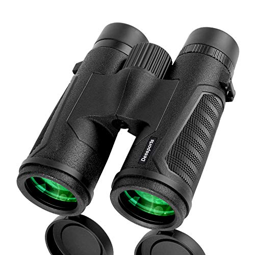 Dessports Binoculars for Adults Bird Watching - 18mm Large Eyepiece - Compact Lightweight