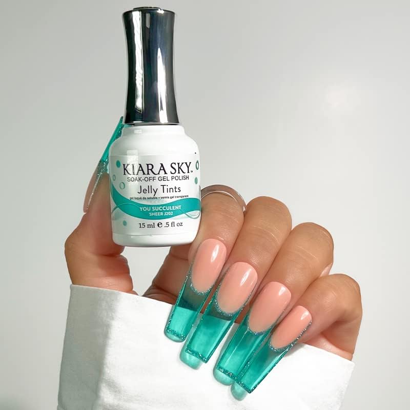 KIARA SKY Esmalte de gel Soak Off Jelly Tint de 0.5 onzas líquidas, You Succulent