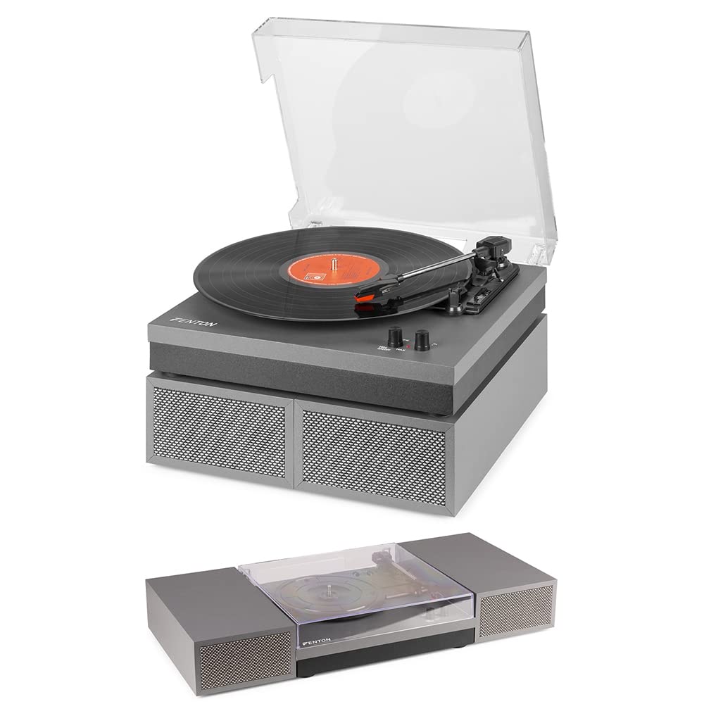 Buy Fenton RP165D Record Player Aluminium Turntable and Stereo