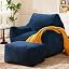 Navy Blue-with Ottoman