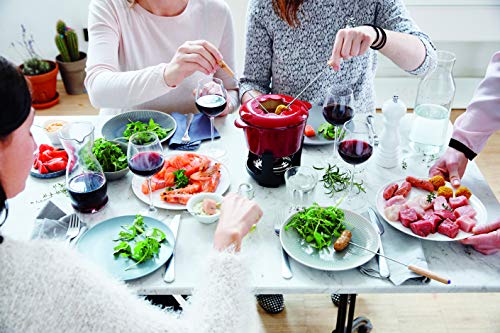Beka Arome Fondue, Gusseisen Emailliert, 15 cm, Rot, Fonduetopf für 4 bis 6 Personen, Induktiongeeignet – Bild 3
