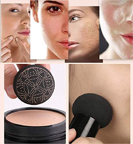 Nvyue 001 Mushroom Head Air Cushion Cc Cream Natural Mushroom Head Foundation,Moisturizing Bb Cream Makeup Long Lasting Matte Concealer Even Skin Tone Makeup Base Prime thumb #3