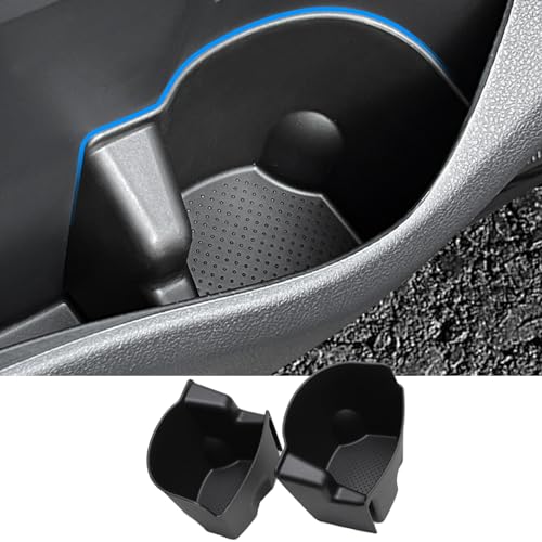 Fucaten 適合 トヨタ アルファード ヴェルファイア 40系 (2023年~) ドアカップホルダー フロントドアドリンクホルダー 車用 ドリンクホルダー 小物入れ (ブラック)