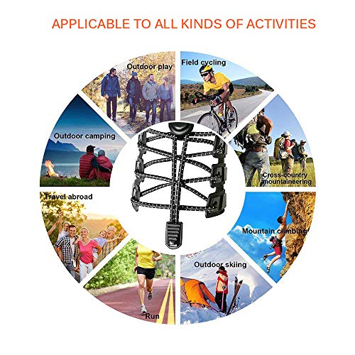 Onever Cadarços elásticos com fecho de liberação rápida, cadarços refletivos sem amarrar, para adult