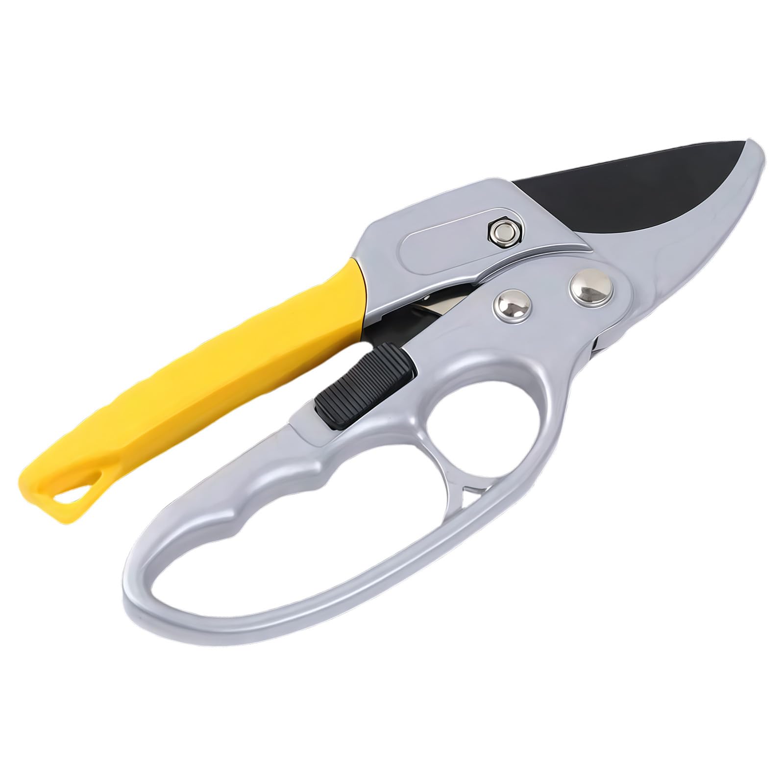 Kaccde Yellow Premium Stainless Steel Pruning Scissors Shears With Design For Horticultural Smooth Cutting Of Thick Branches Heavy Duty Branch Cutter