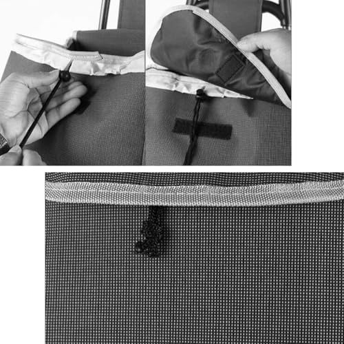 Carrito plegable de hierro ligero para compras con tejido impermeable, plegable para viaje miniatura 5