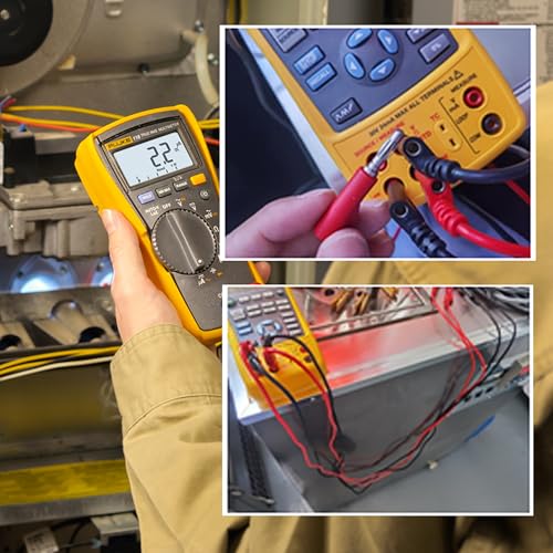 Image of Sumnacon Multimeter Test Lead Set 3.3Ft /1M Stackable Banana Plug to Alligator Clips Test Cable Kit with Protective,Soft Silicone Flexible Electrical Test Wire Leads for Electrical Testing 500V /5A